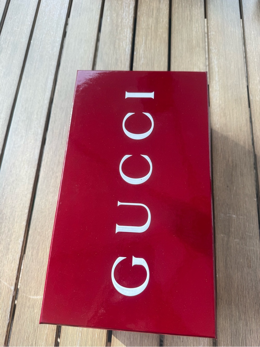 Gucci Burgundy Red Empty Shoe Box With Lid 14.5 x 8 Gift Storage Packaging
